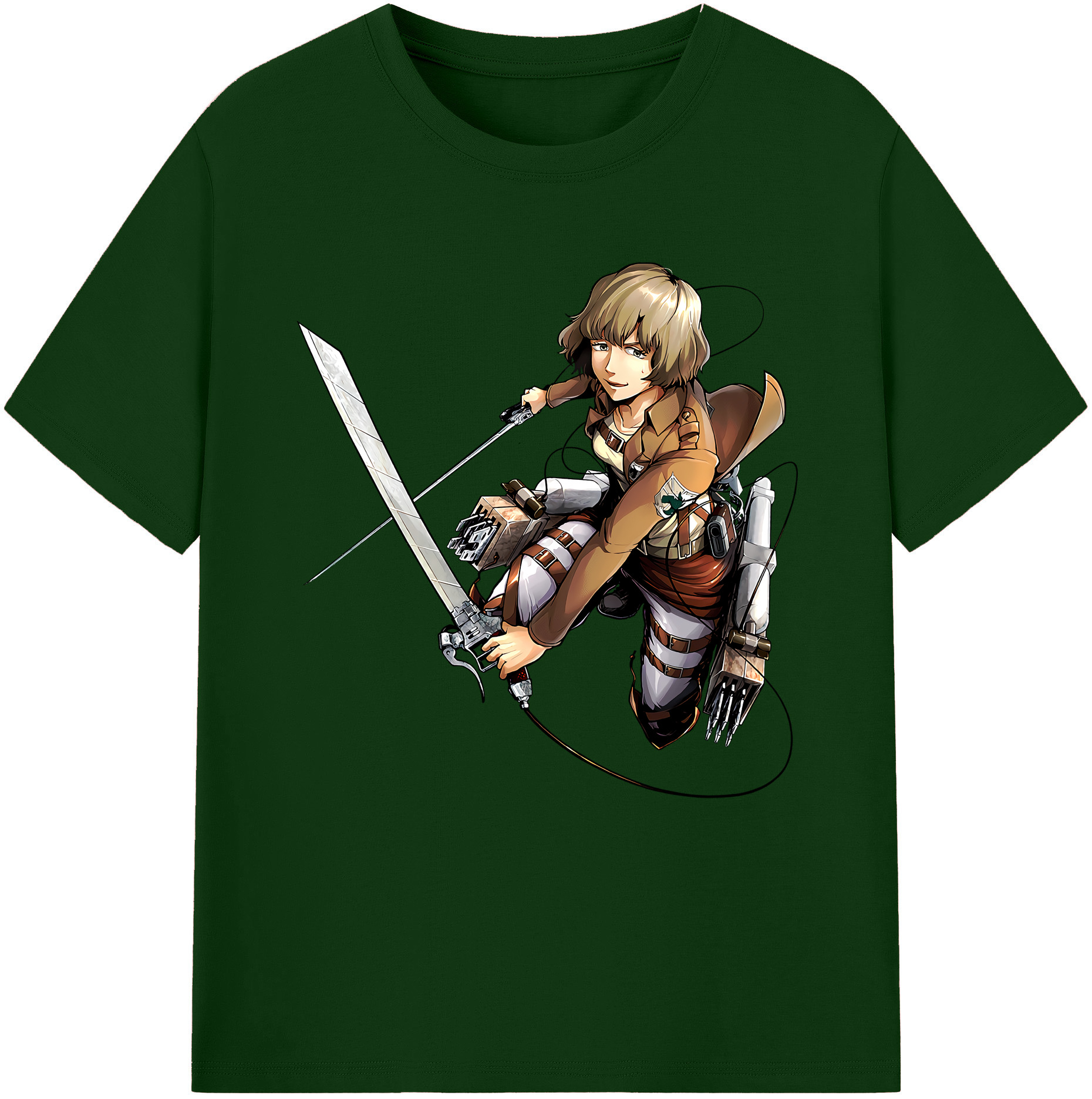 （画像用） 進撃の巨人 ヒツチ Attack on Titan Hitch 綿100％半袖Tシャツ（フロントプリント）
